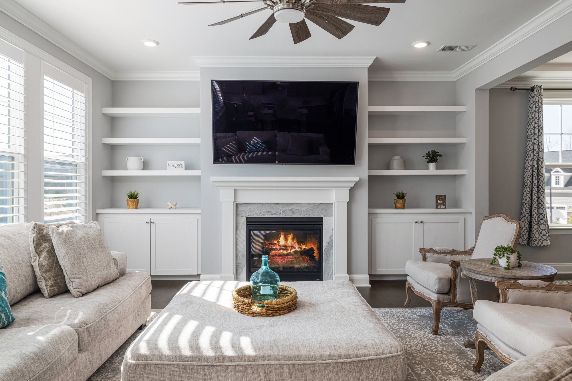 Interior of a Living Room 